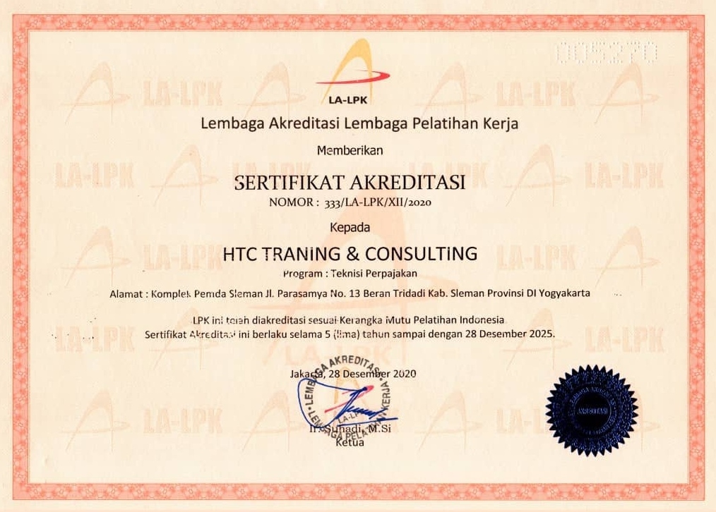 Sertifikat Akreditasi